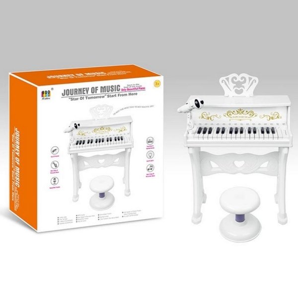 پیانو اسباب بازی سفید با میکروفون کد BD708
