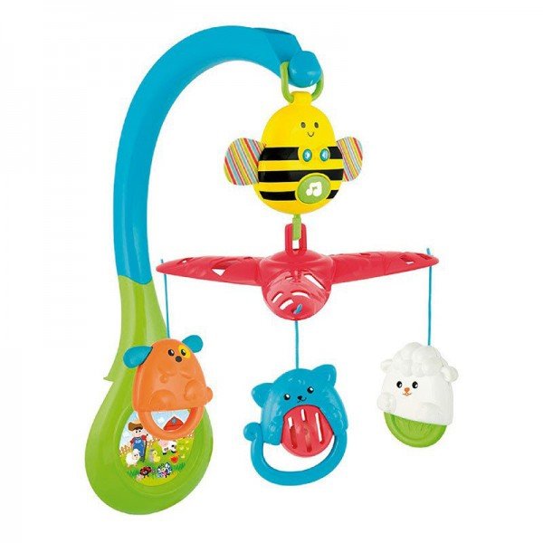 آویز تخت موزیکال کودک و نوزاد طرح زنبور winfun مدل 00856