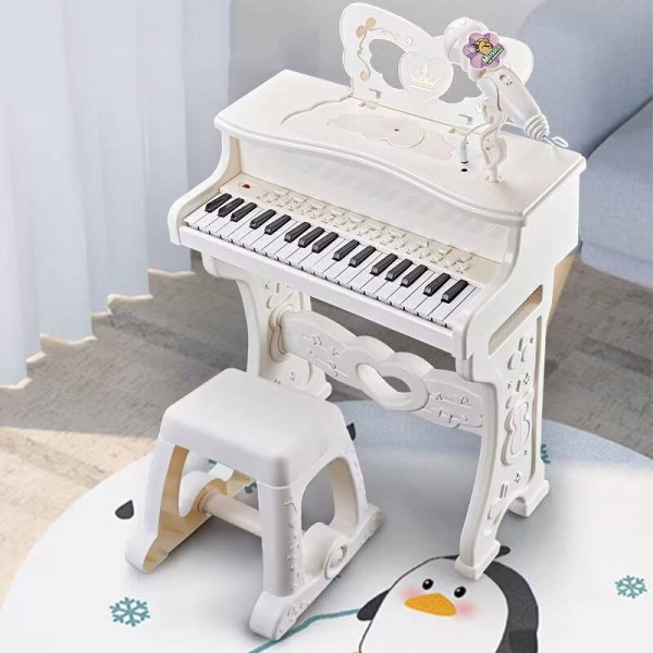 پیانو اسباب بازی رنگ سفید کد 6626