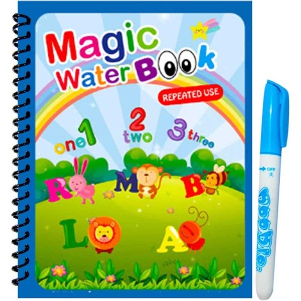 کتاب جادویی رنگ آمیزی با آب (مجیک واتر) مدل حروف الفبا کد BH04