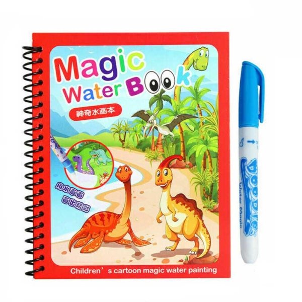 کتاب جادویی رنگ آمیزی با آب (مجیک واتر) مدل دایناسور کد BH07