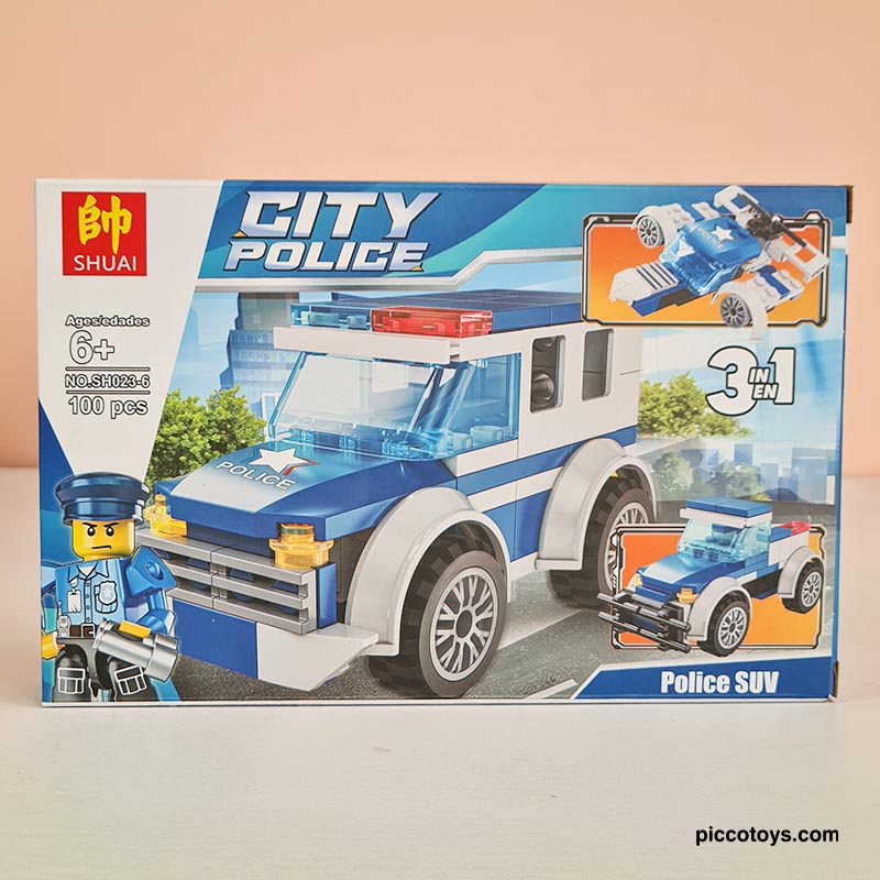 ساختنی لگو 100 تکه مدل CITY POLICE کد SH0236
