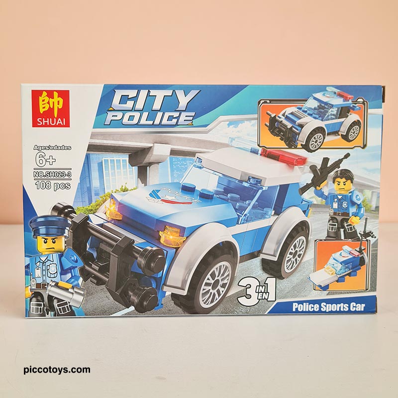 ساختنی لگو 108 تکه مدل CITY POLICE کد SH0233