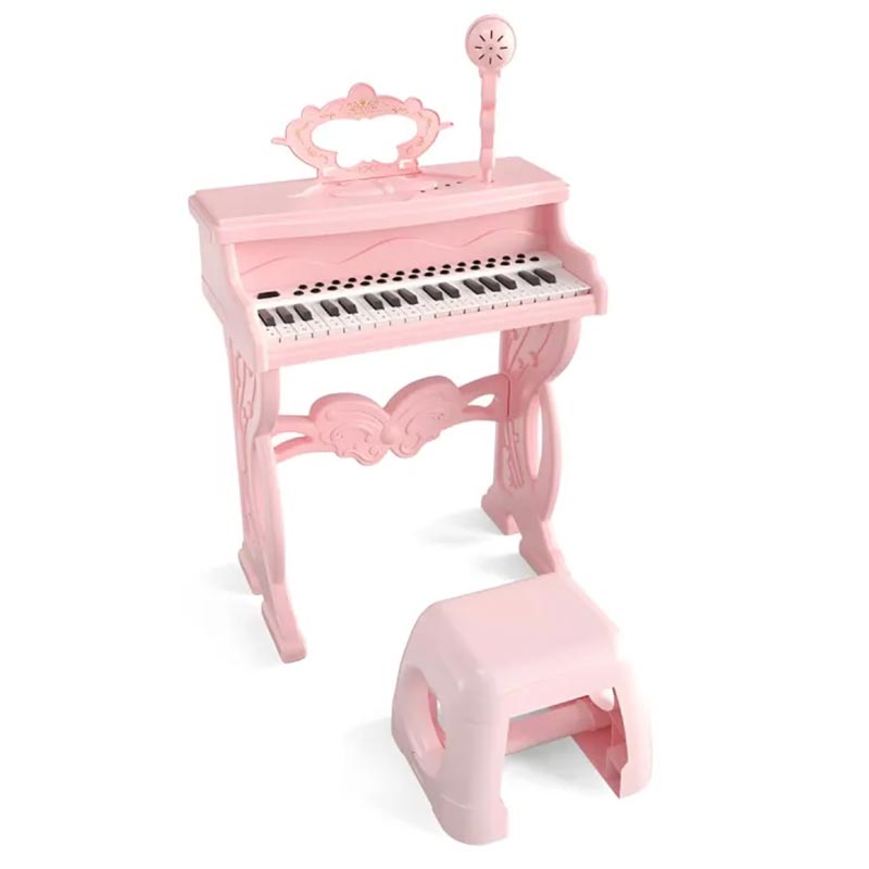 پیانو اسباب بازی کودک با میکروفن رنگ صورتی کد P/102631/SU