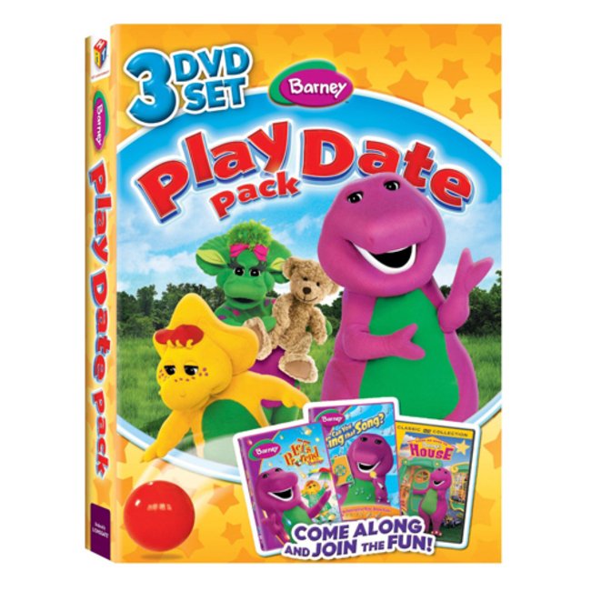 مجموعه بارنی دایناسور بنفش 2011 Barney Play Date Pack همراه سیرک بارنی