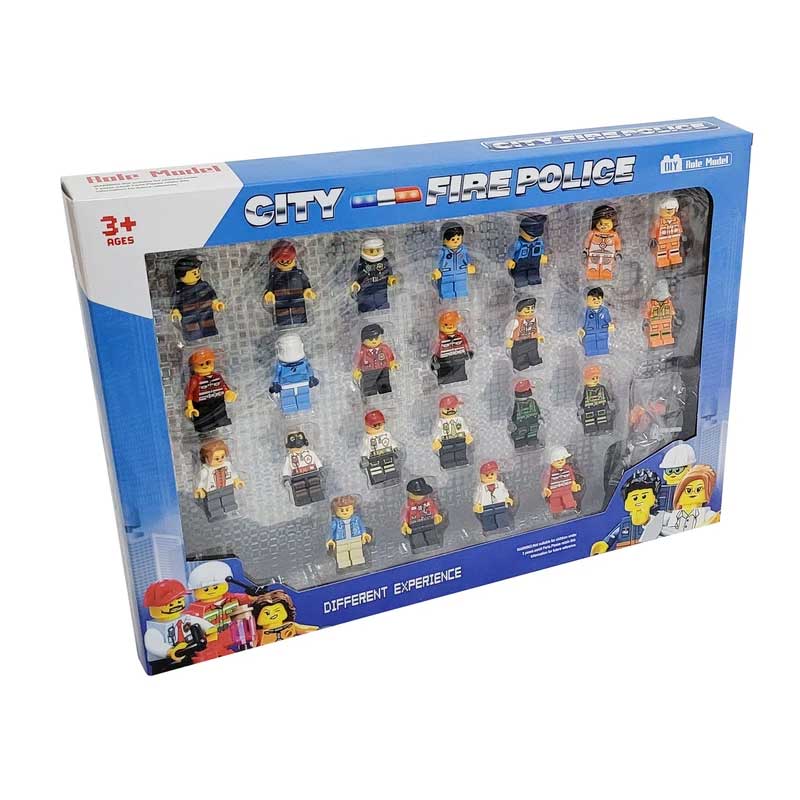 آدمک لگو کودک 24 عددی مدل پلیس و آتش نشان کد 22628