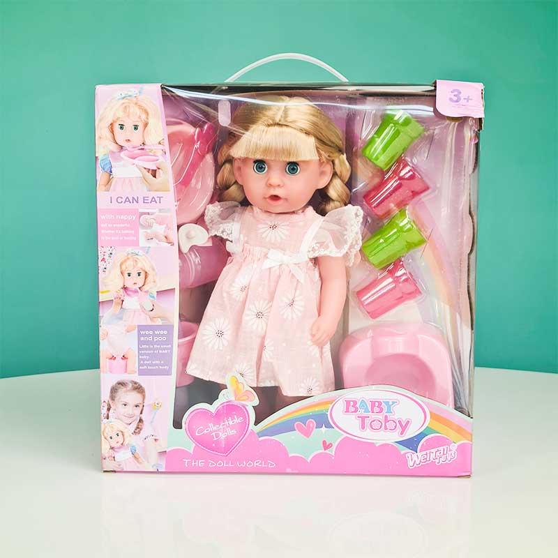 عروسک دخترانه جیشی با لوازم کد W322004D3