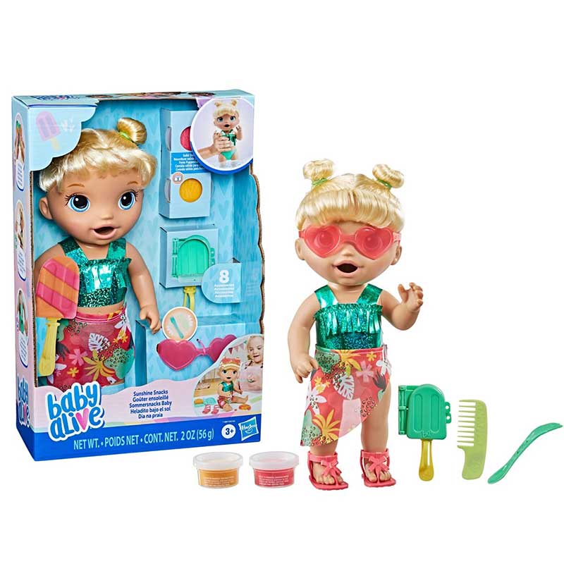عروسک بیبی آلایو sunshine snack Baby Alive کد F1680