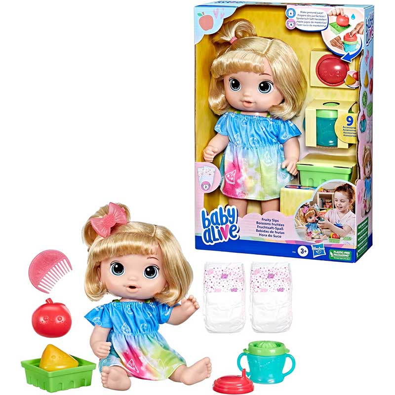 عروسک بیبی آلایو جیشی Fruity sips Baby Alive کد F7356