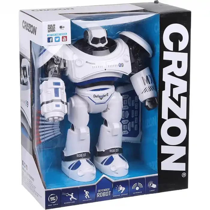 اسباب بازی ربات کنترلی CRAZON رنگ آبی کد P/1701B/AB