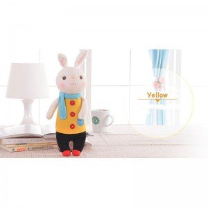 خرید عروسک خرگوش با لباس زرد مدل JAA931