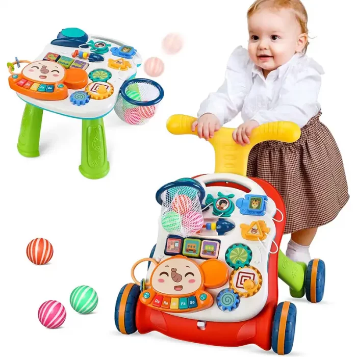 واکر کودک 3 در 1 کیکابو مدل KIKKA BOO Play & Grow رنگ قرمز کد P/5993/RE
