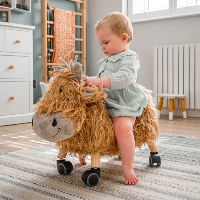 گاو چرخدار هایلند لیتل برد little bird HIGHLAND COW RIDE ON كد 3090