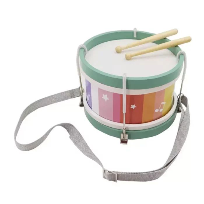 طبلک چوبی آموزشی کودک رنگ سبز کد BZ-19-D