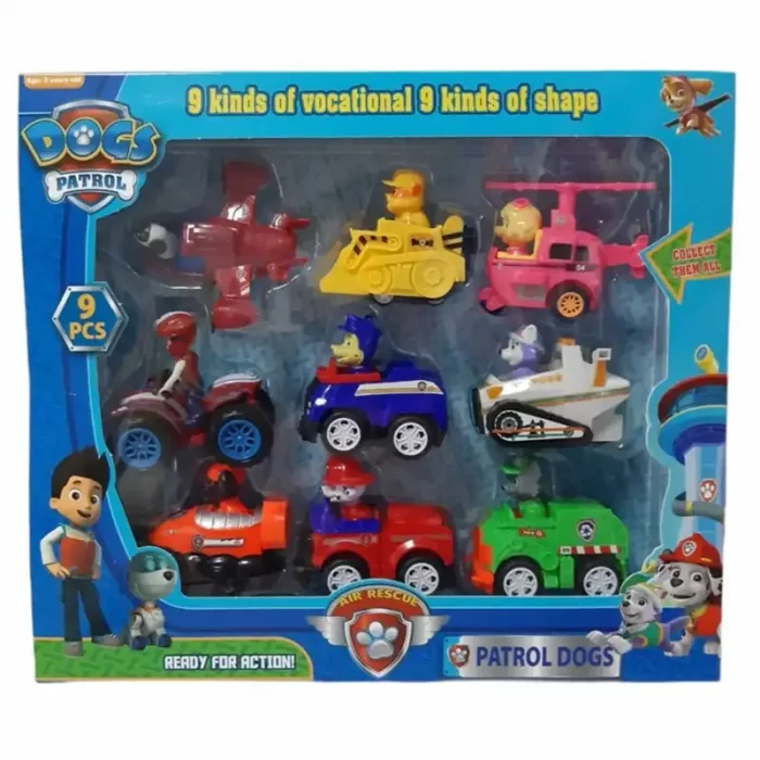 فیگور9 عددی سگهای نگهبان پاوپاترول paw patrol کد P/G9/A