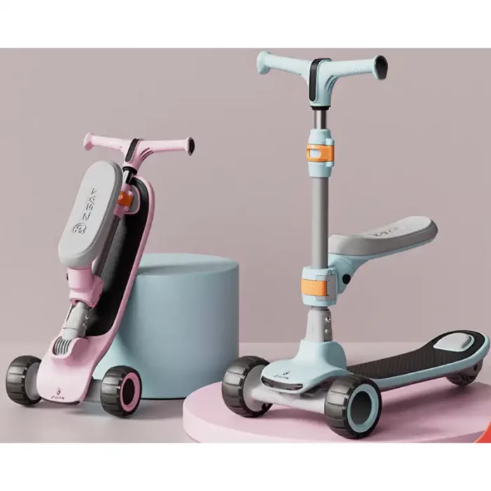 اسکوتر کودک تاشو نشیمن دار رنگ مشکی کد P/ZG612/A