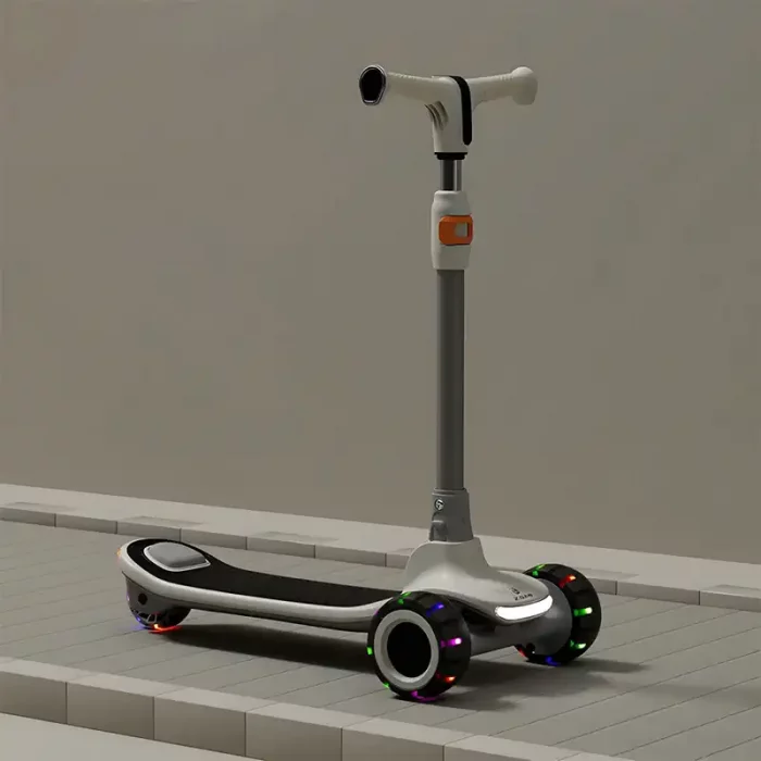 اسکوتر کودک تاشو نشیمن دار رنگ صورتی کد P/ZG612/D