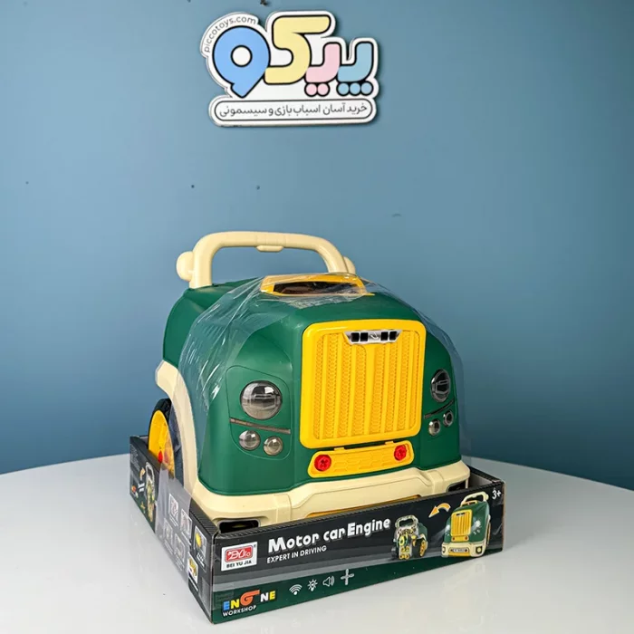 اسباب بازی کیت مکانیکی کاپوت کامیون رنگ سبز D0013