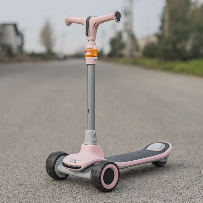 اسکوتر کودک تاشو زگان نشیمن دار بلوتوثی رنگ صورتی ZEGAN کد P/ZG612/D