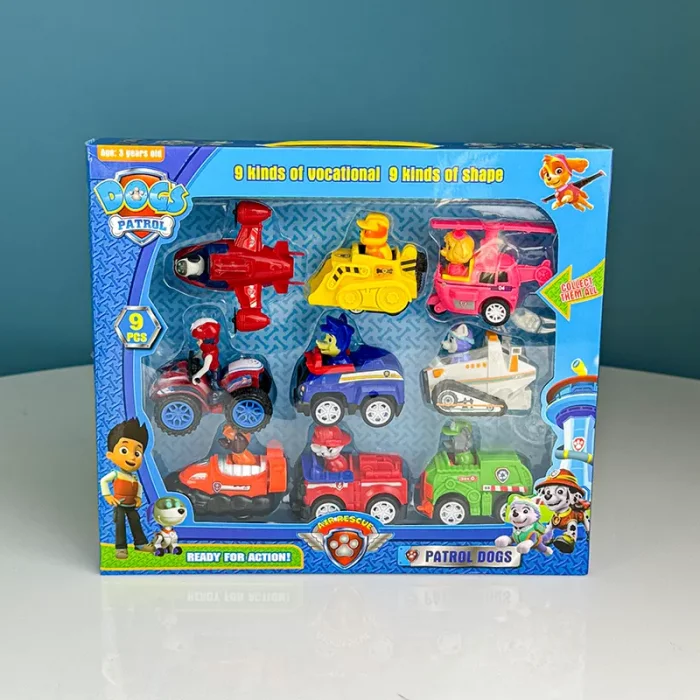 فیگور9 عددی سگهای نگهبان پاوپاترول paw patrol کد P/G9/A