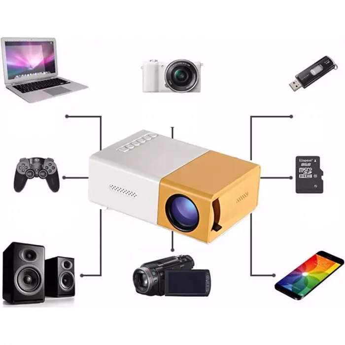 دستگاه پروژکتور  LED PROJECTOR کد YG300
