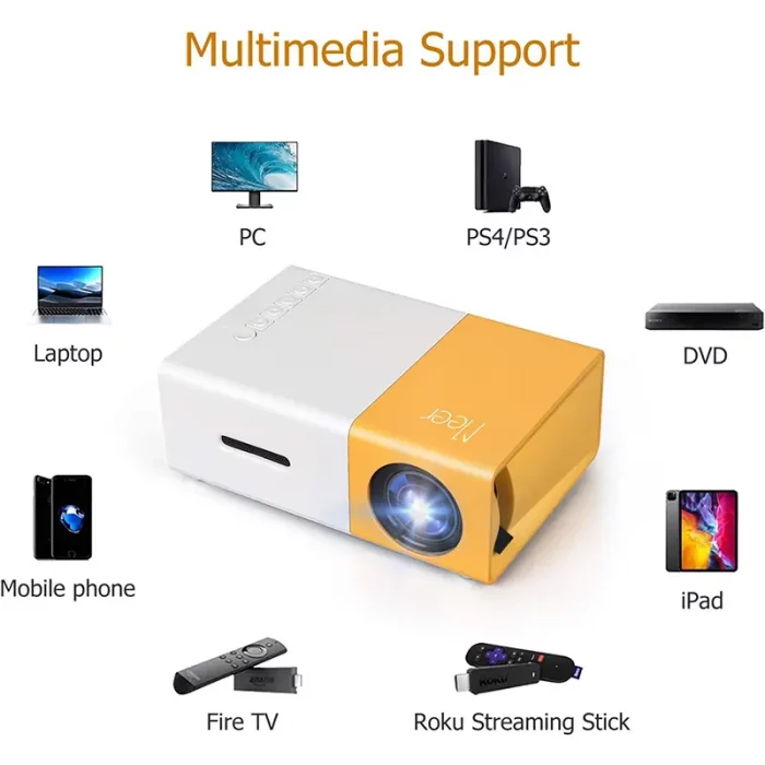 دستگاه پروژکتور  LED PROJECTOR کد YG300
