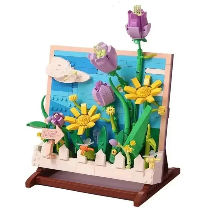 لگو  تابلو نقاشی لاله 542 تکه مدل Painting Bionic Tulips کد DZ1015