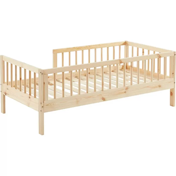 تخت خواب کودک چوبی کشویی کد 6188073