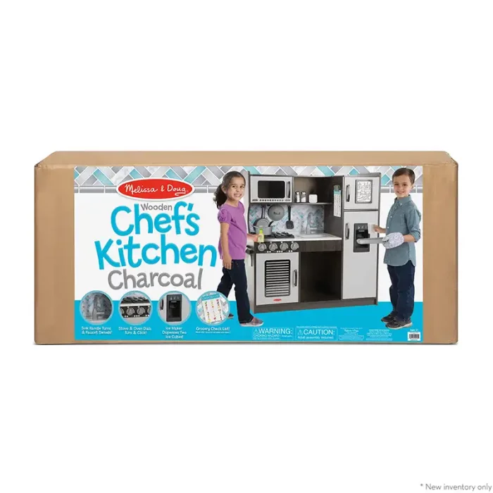 آشپزخانه چوبی کودک ملیسا و داگ melissa & doug Chef's Kitchen Charcoal کد 4010