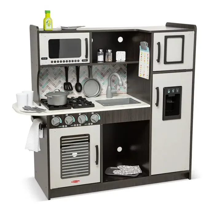 آشپزخانه چوبی کودک ملیسا و داگ melissa & doug Chef's Kitchen Charcoal کد 4010