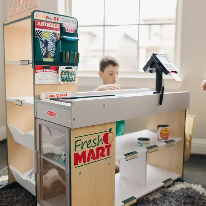 اسباب بازی سوپرمارکت چوبی ملیسا و داگ melissa & doug Fresh Mart Grocery Store کد 9340