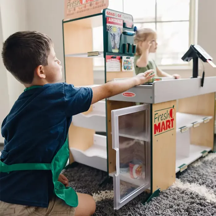 اسباب بازی سوپرمارکت چوبی ملیسا و داگ melissa & doug Fresh Mart Grocery Store کد 9340