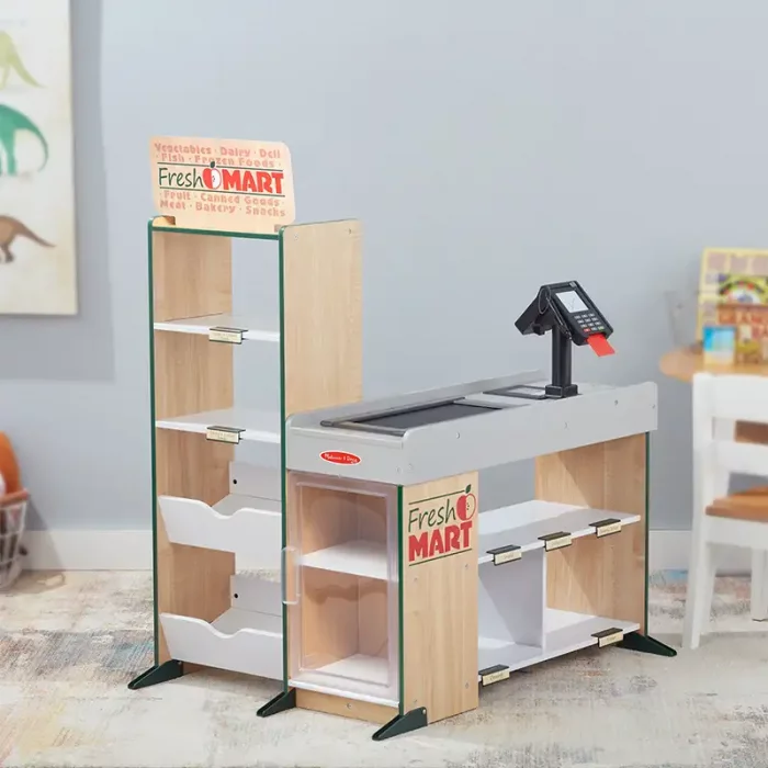 اسباب بازی سوپرمارکت چوبی ملیسا و داگ melissa & doug Fresh Mart Grocery Store کد 9340