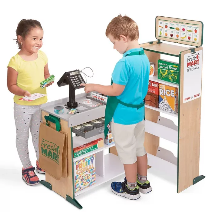 اسباب بازی سوپرمارکت چوبی ملیسا و داگ melissa & doug Fresh Mart Grocery Store کد 9340