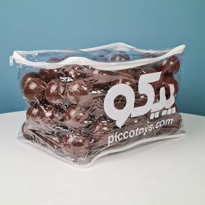 توپ رنگی بسته 100 تایی رنگ قهوه ای کد P/TPN0100/BR