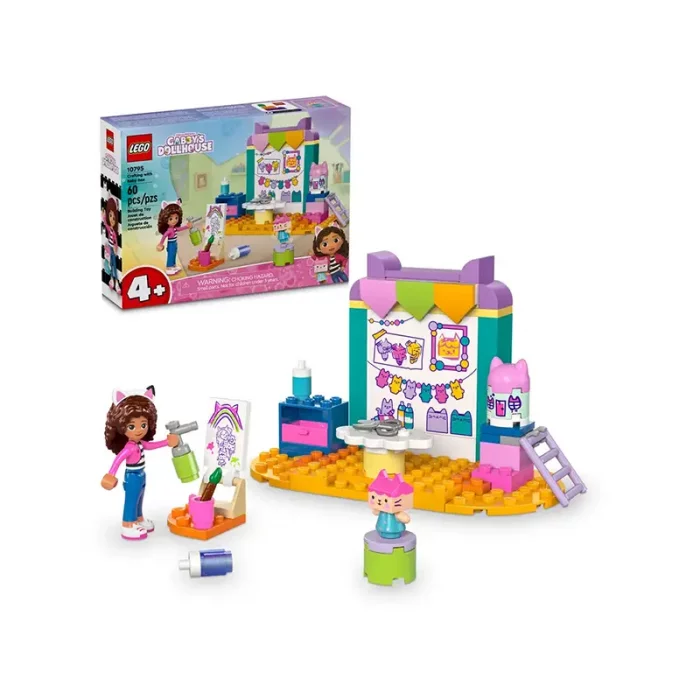 لگو خانه عروسک گبی 60 قطعه مدل Crafting with Baby Box کد 10795