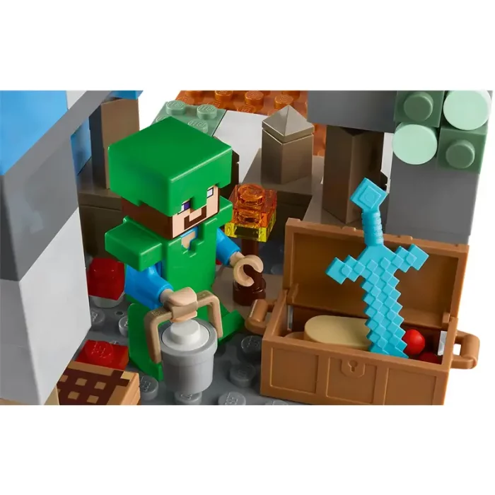 لگو ماینکرافت 304 قطعه مدل  Mincraft The Frozen Peaks  کد 21243