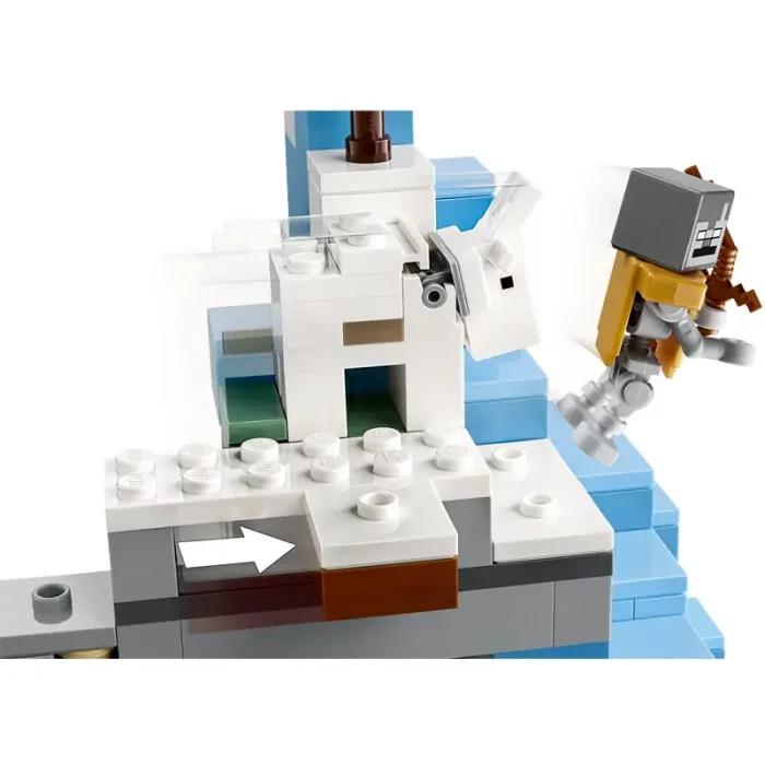 لگو ماینکرافت 304 قطعه مدل  Mincraft The Frozen Peaks  کد 21243