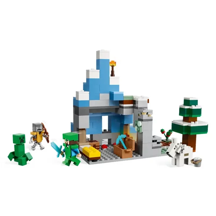 لگو ماینکرافت 304 قطعه مدل  Mincraft The Frozen Peaks  کد 21243