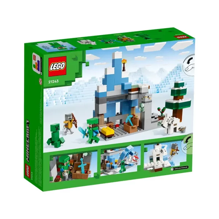 لگو ماینکرافت 304 قطعه مدل  Mincraft The Frozen Peaks  کد 21243