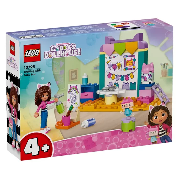 لگو خانه عروسک گبی 60 قطعه مدل Crafting with Baby Box کد 10795