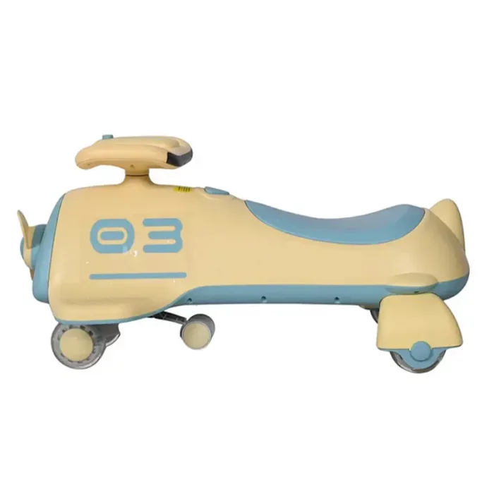 لوپ کار کویر موزیکال طرح هواپیما رنگ زرد آبی کد P/QT8081/ZA