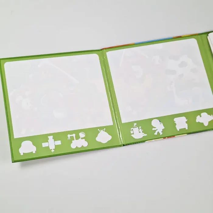 کتاب نقاشی با ماژیک جادویی و جاگذاری طرح حیوانات مزرعه کد 6361196