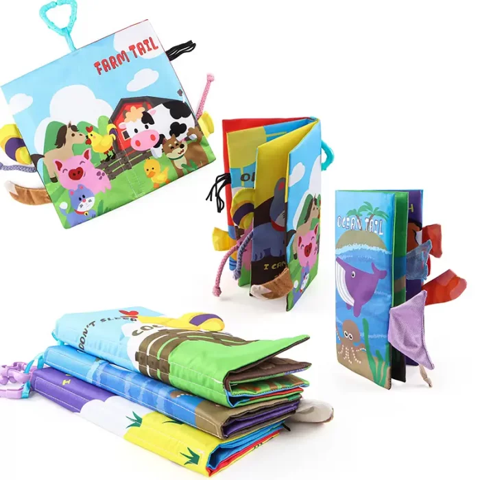 کتاب پارچه ای آموزش دم حیوانات مزرعه کد 66530A2
