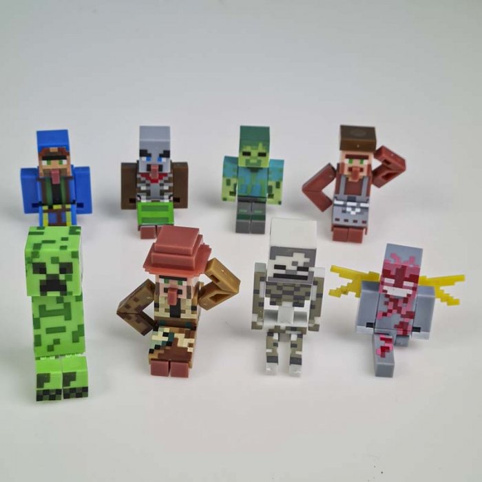 اکشن فیگور 8 عددی ماینکرفت با سلاح MINECRAFT کد P/19745/A