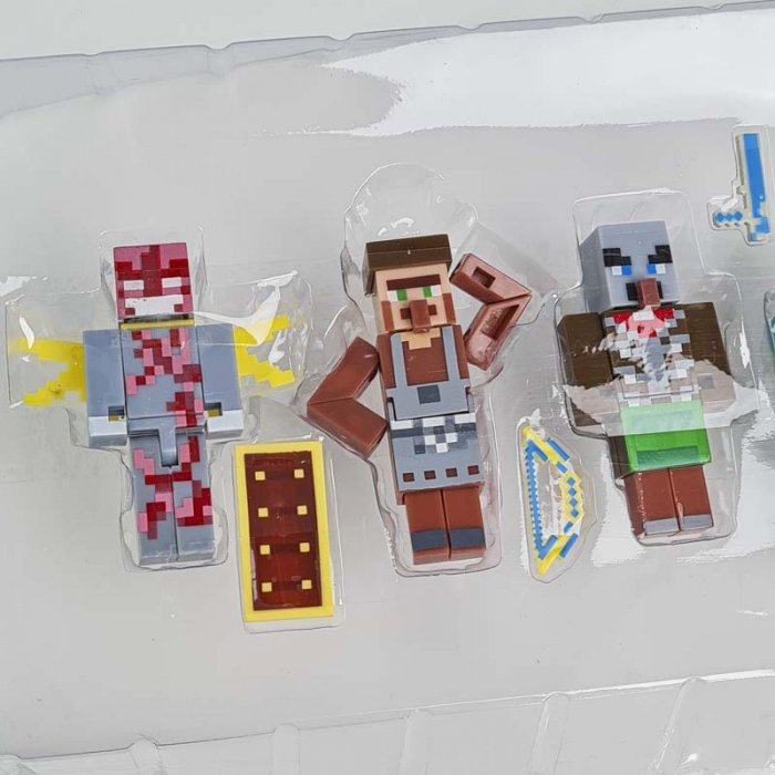 اکشن فیگور 8 عددی ماینکرفت با سلاح MINECRAFT کد P/19745/A