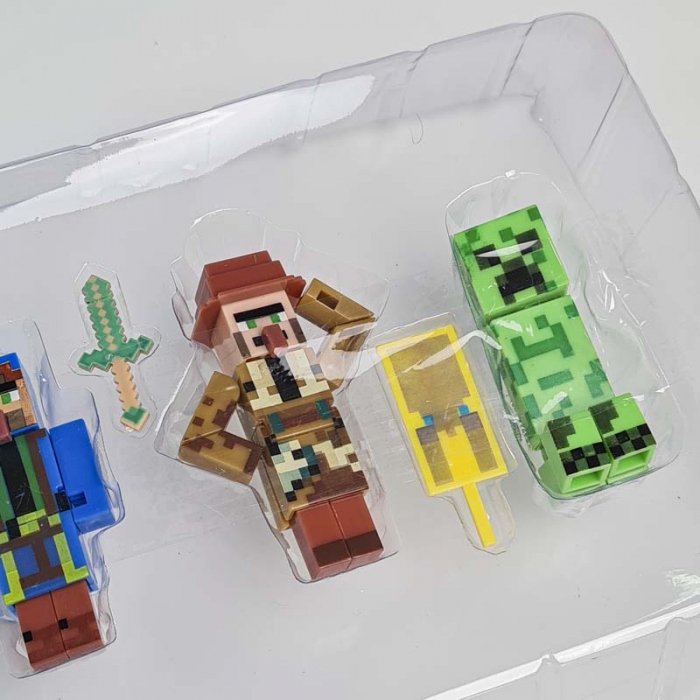 اکشن فیگور 8 عددی ماینکرفت با سلاح MINECRAFT کد P/19745/A