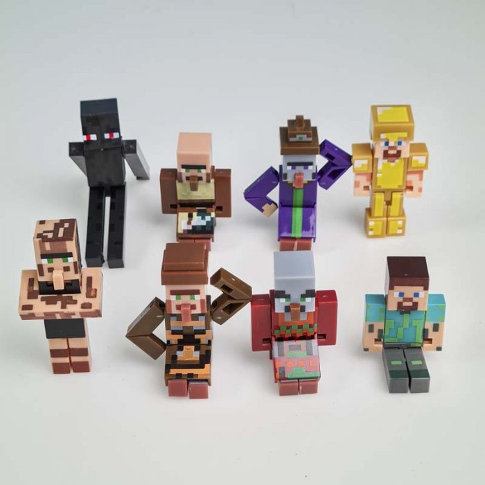 مینی فیگور 8 عددی ماینکرفت با سلاح MINECRAFT کد P/19745/B