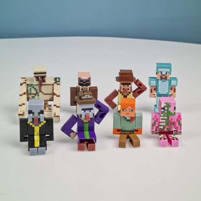 اکشن فیگور 8 عددی ماینکرفت با سلاح MINECRAFT کد P/19745/C