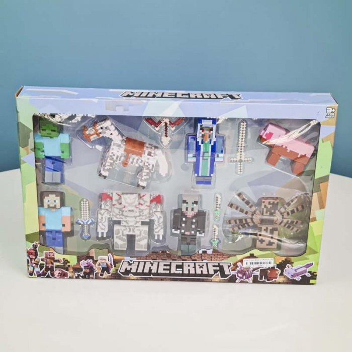 اکشن فیگور 8 عددی ماینکرفت MINECRAFT کد P/19744/C